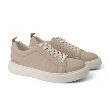 İkonik Stil Erkek Sneaker Ayakkabı Bej